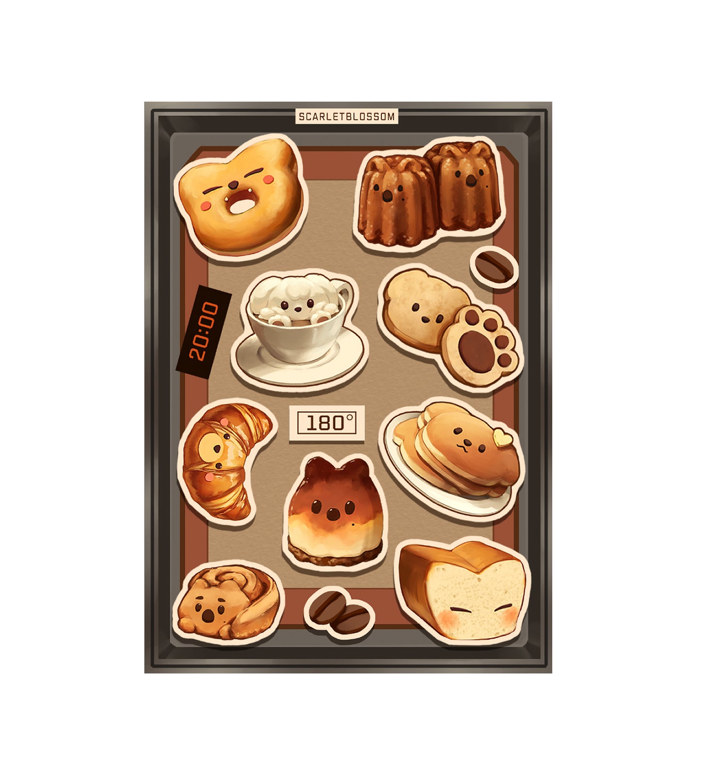 SKZOOCAFE - Dessert Stickers