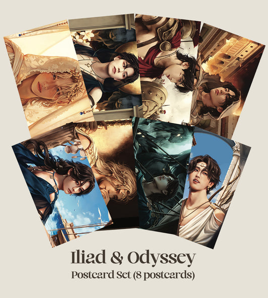ILIAD & ODYSSEY- Postcards & Set